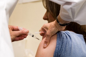 Photo of Flu Shot being administered